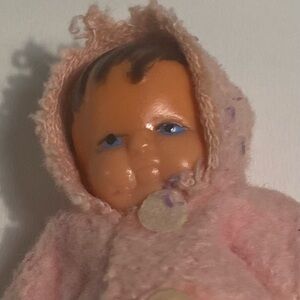 Vintage Dollhouse Miniature Shackman Baby Doll Hong Kong 1960’s